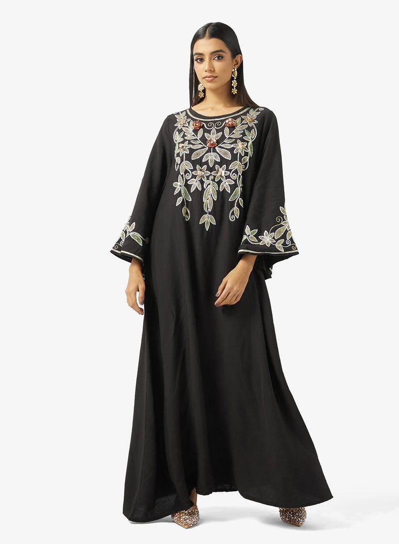 Khizana Embroidered Jalabiya - Image 1